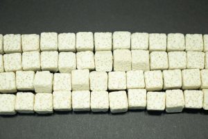 Лава вулканическая белая кубик 8*8 мм