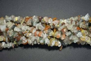 Микс кварцев с сердоликом крошка 