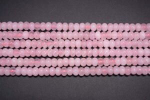 Розовый кварц рондель 8*5 мм 