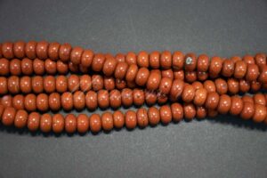 Яшма красная рондель 8*5 мм в/с